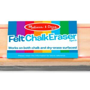 NEW Melissa & Doug Chalk / Dry Erase ERASER - 1” x 5” - Blackboard